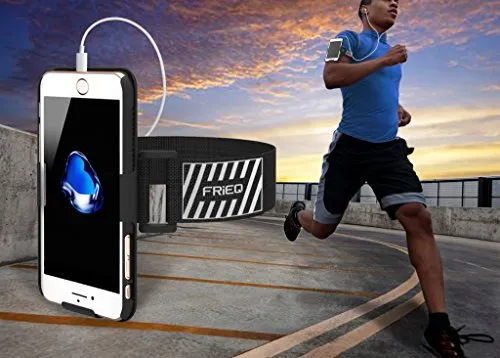 iPhone 7 Armband, FRiEQ Armband for Apple iPhone 7 - Lightweight & Fully Adjustable - Ideal for Workout, Hiking, Jogging, Gym, Running or Other Sports
