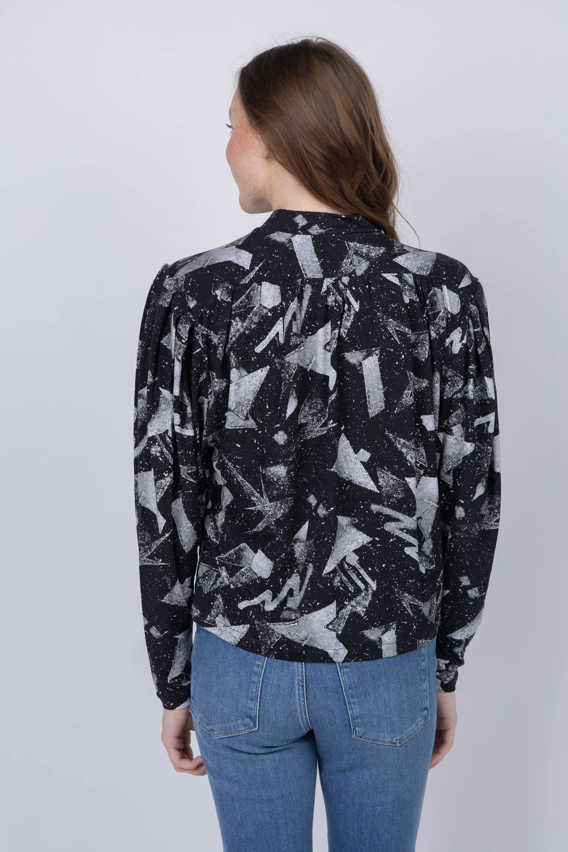 Iro Yolani Top in Black/Silver