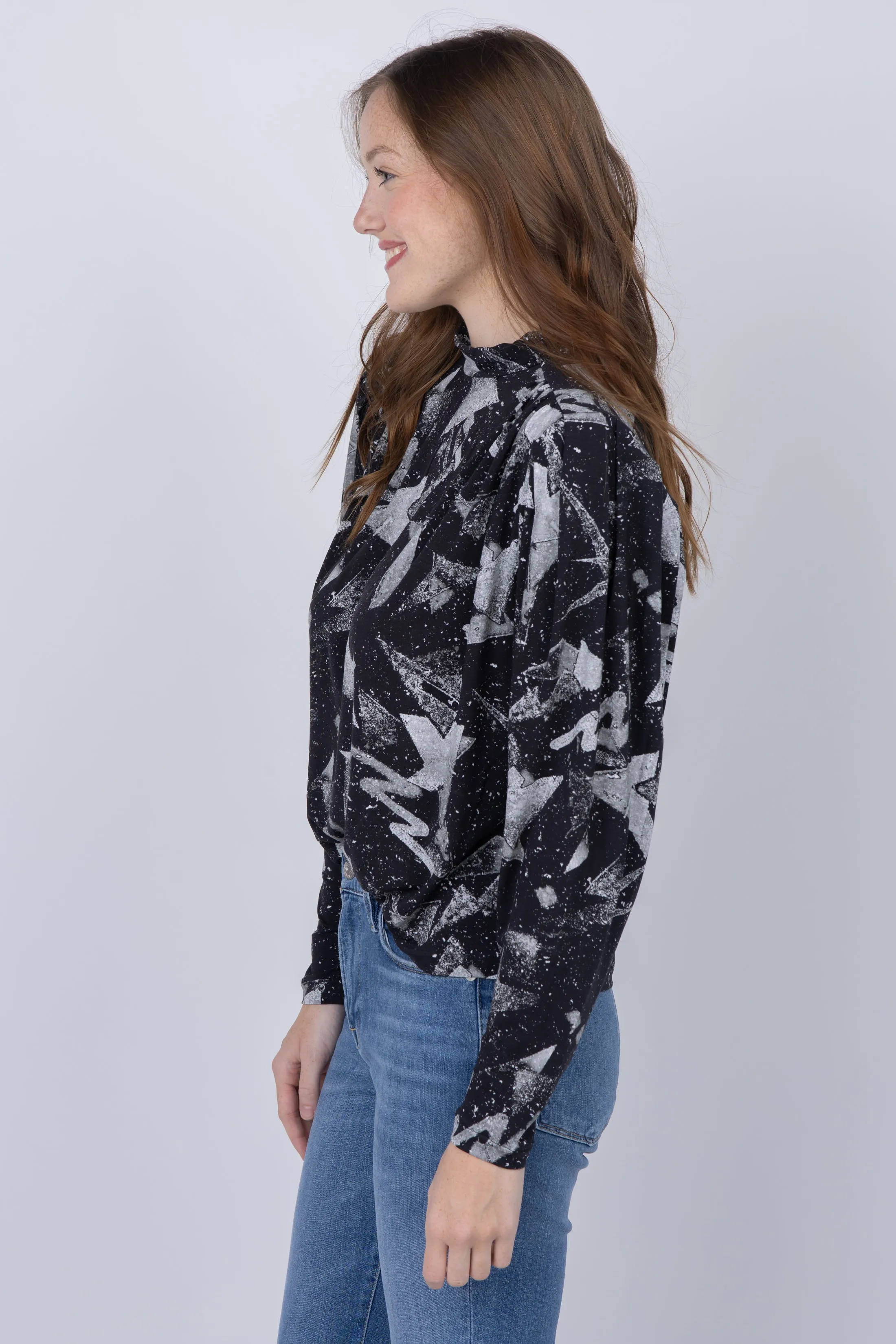 Iro Yolani Top in Black/Silver