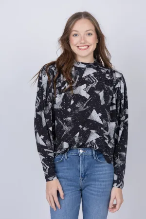 Iro Yolani Top in Black/Silver