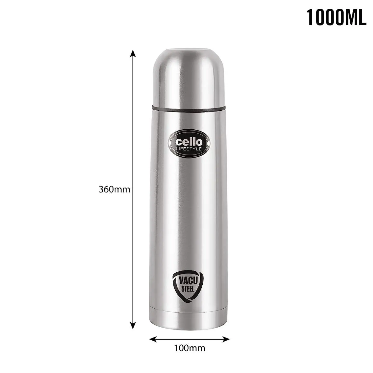 Lifestyle Flask, Vacusteel Water Bottle, 1000ml