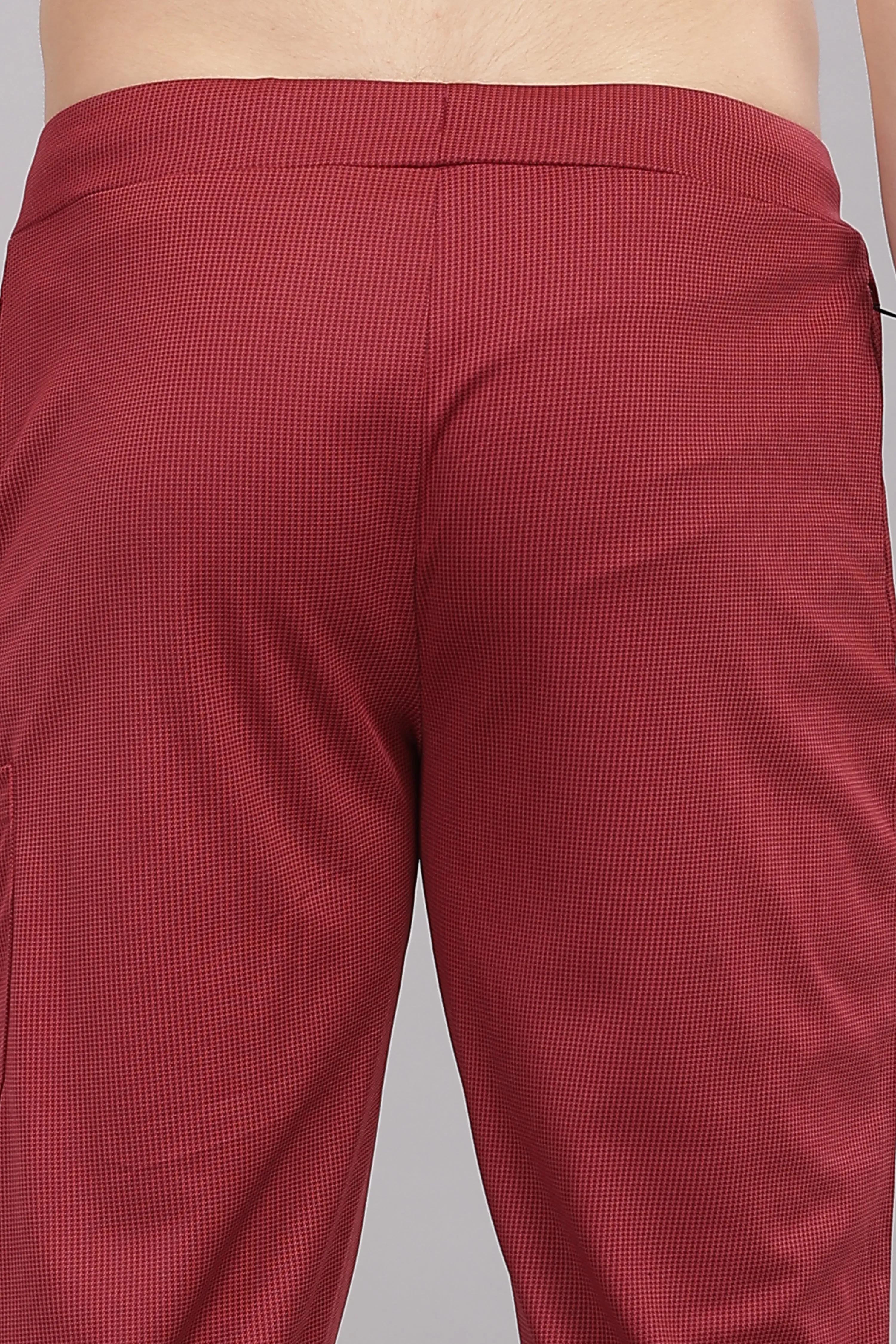 Lightweight Wrinkle Resistant Polyester Co-Ord Set for Men (Red)- Domin8