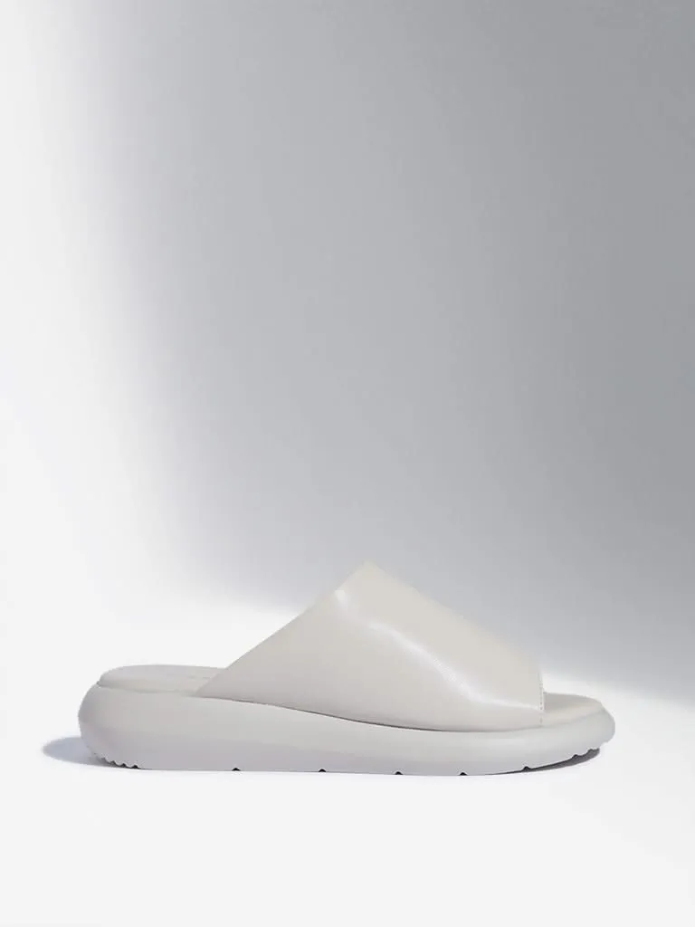 LUNA BLU Ivory Comfort Slides
