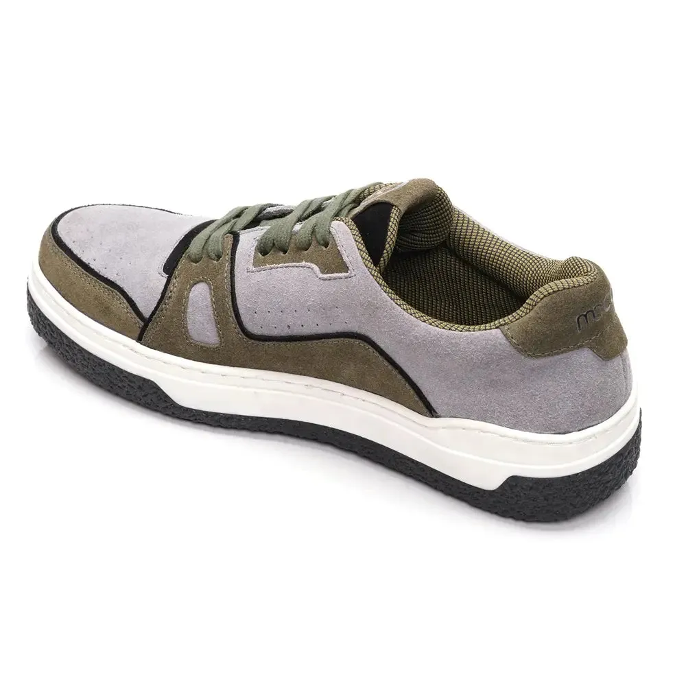 Mccoy Decker Leather Suede Men's Trainers Dark green and grey