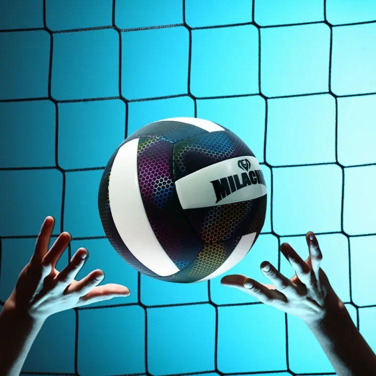 MILACHIC Fluorescent Volleyball No.5 PU Machine Stitched Volleyball(6930 Night Light)