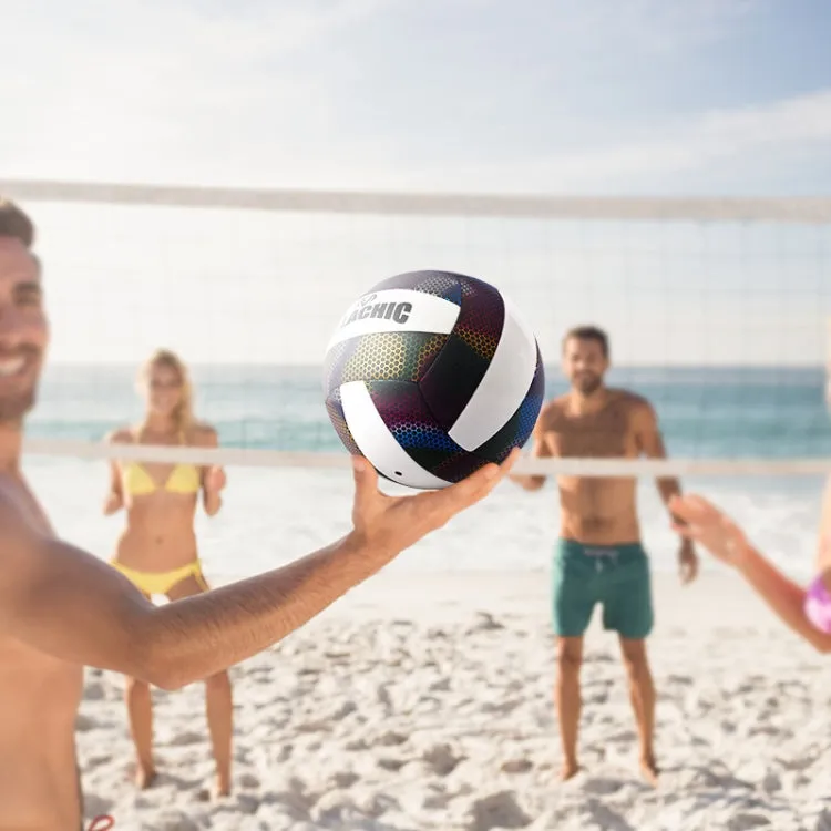 MILACHIC Fluorescent Volleyball No.5 PU Machine Stitched Volleyball(6930 Night Light)