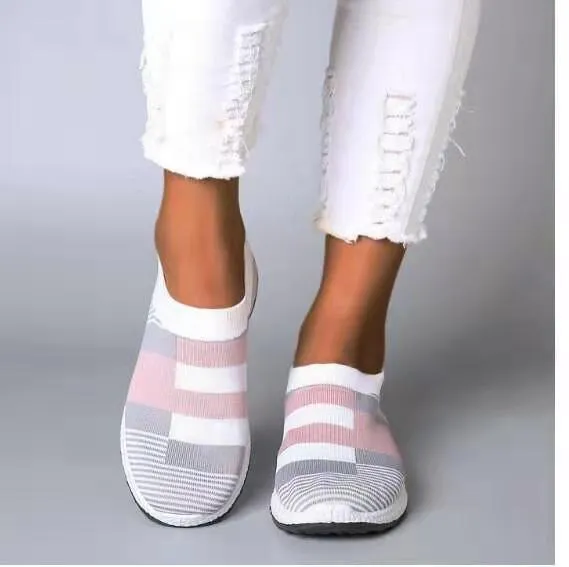 Nanccy - Women Breathable Platform Flats Bunion Corrector Slip On Shoes