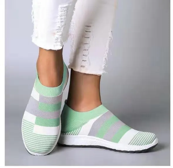 Nanccy - Women Breathable Platform Flats Bunion Corrector Slip On Shoes