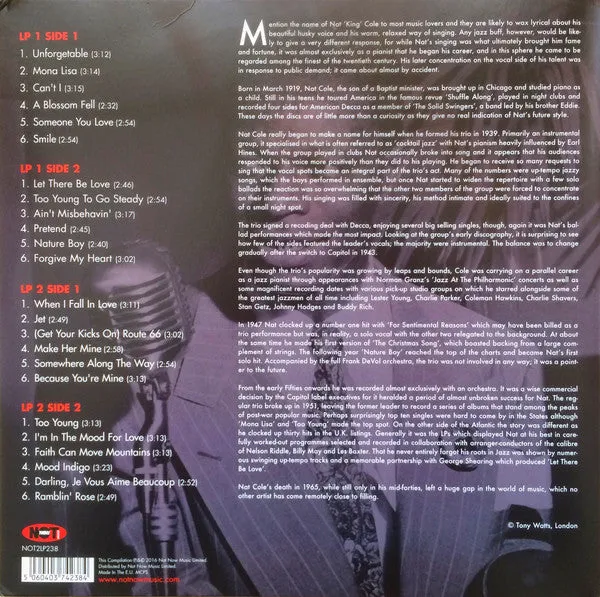 NAT KING COLE - THE VERY BEST OF (2LP) VINYL