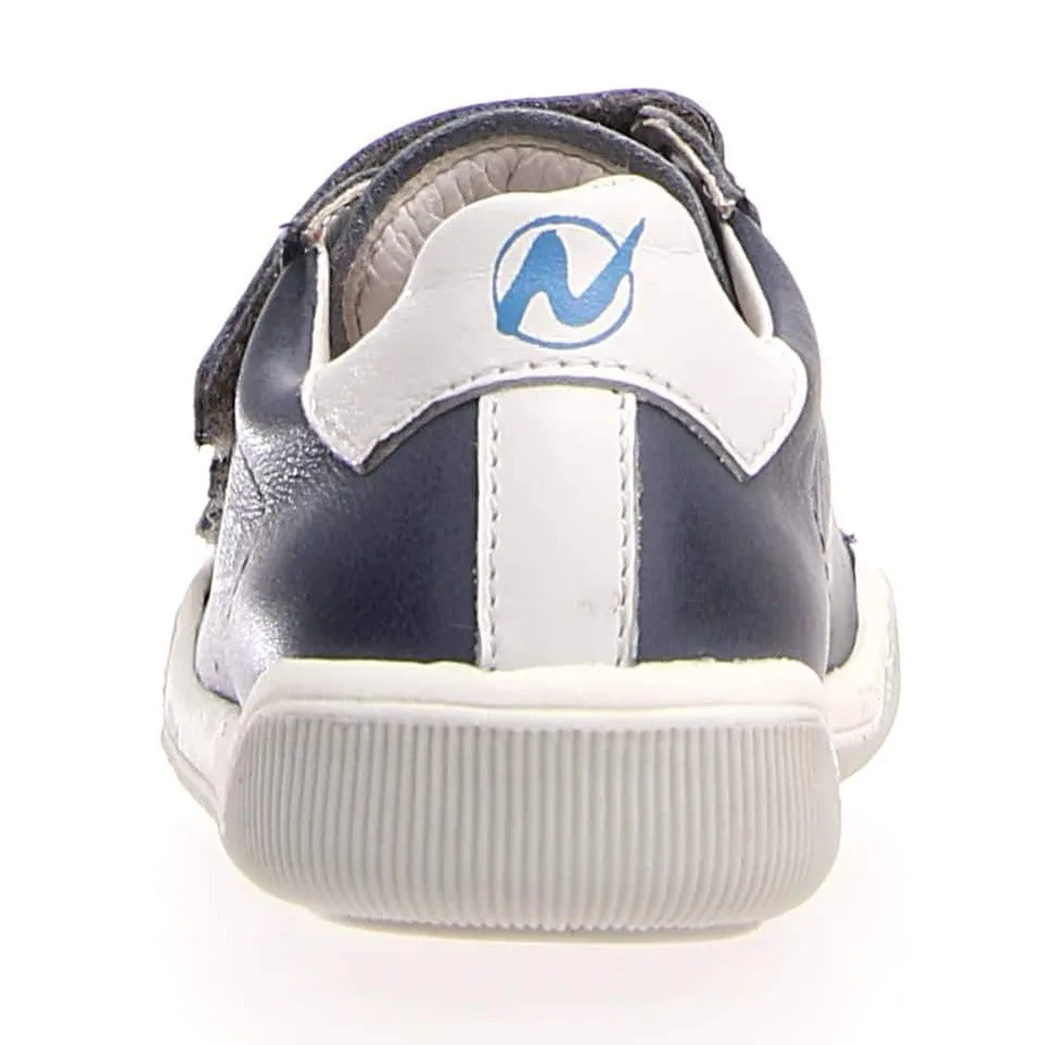 Naturino Boy's and Girl's Cliff Sneaker Shoes - Celeste/Bianco