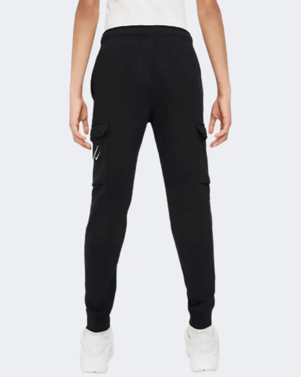 Nike Sportswear Fleece Cargo Boys Lifestyle Pant Black Dx2299-010