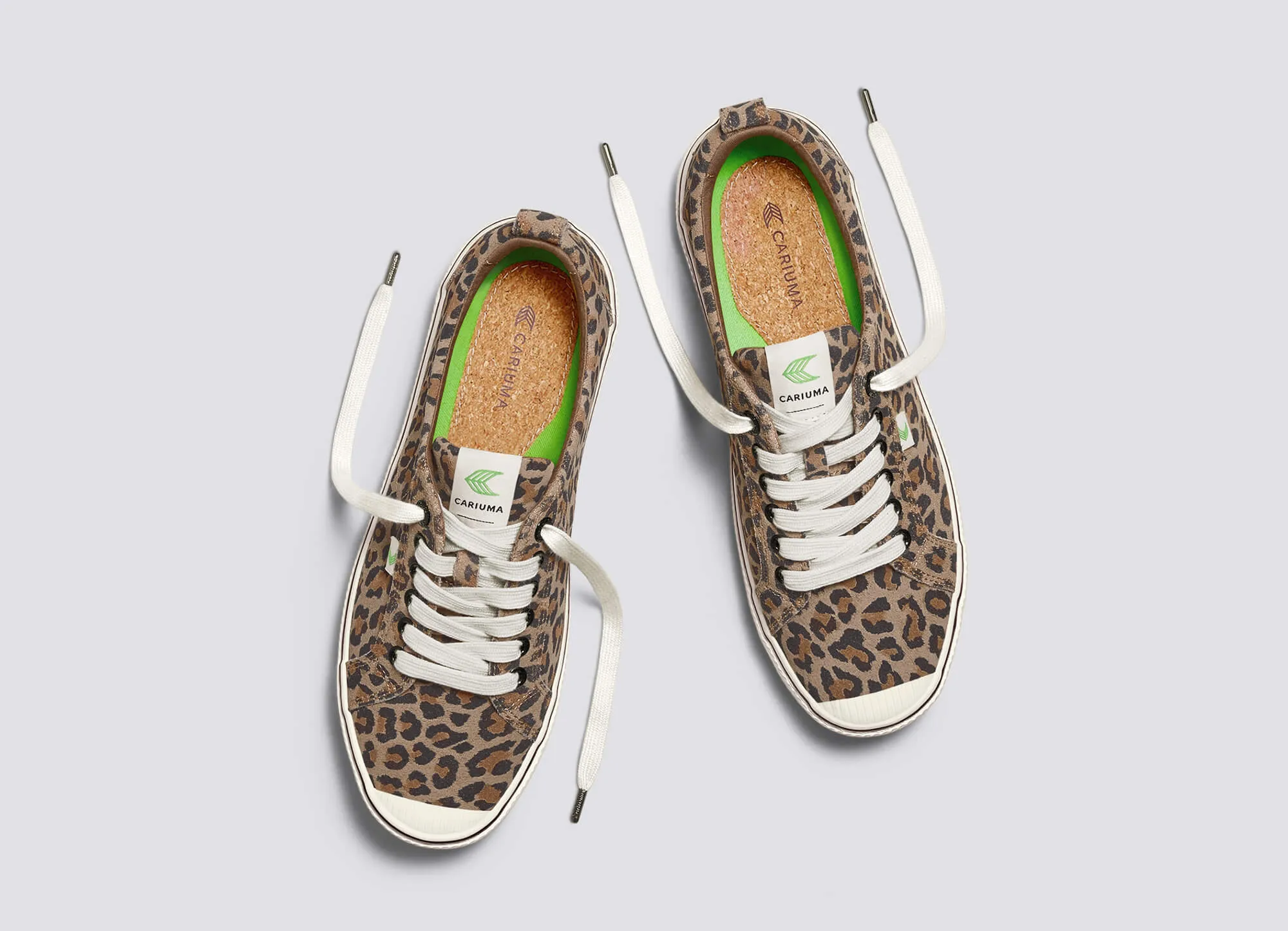 OCA Low Stripe Leopard Print Suede Sneaker Men