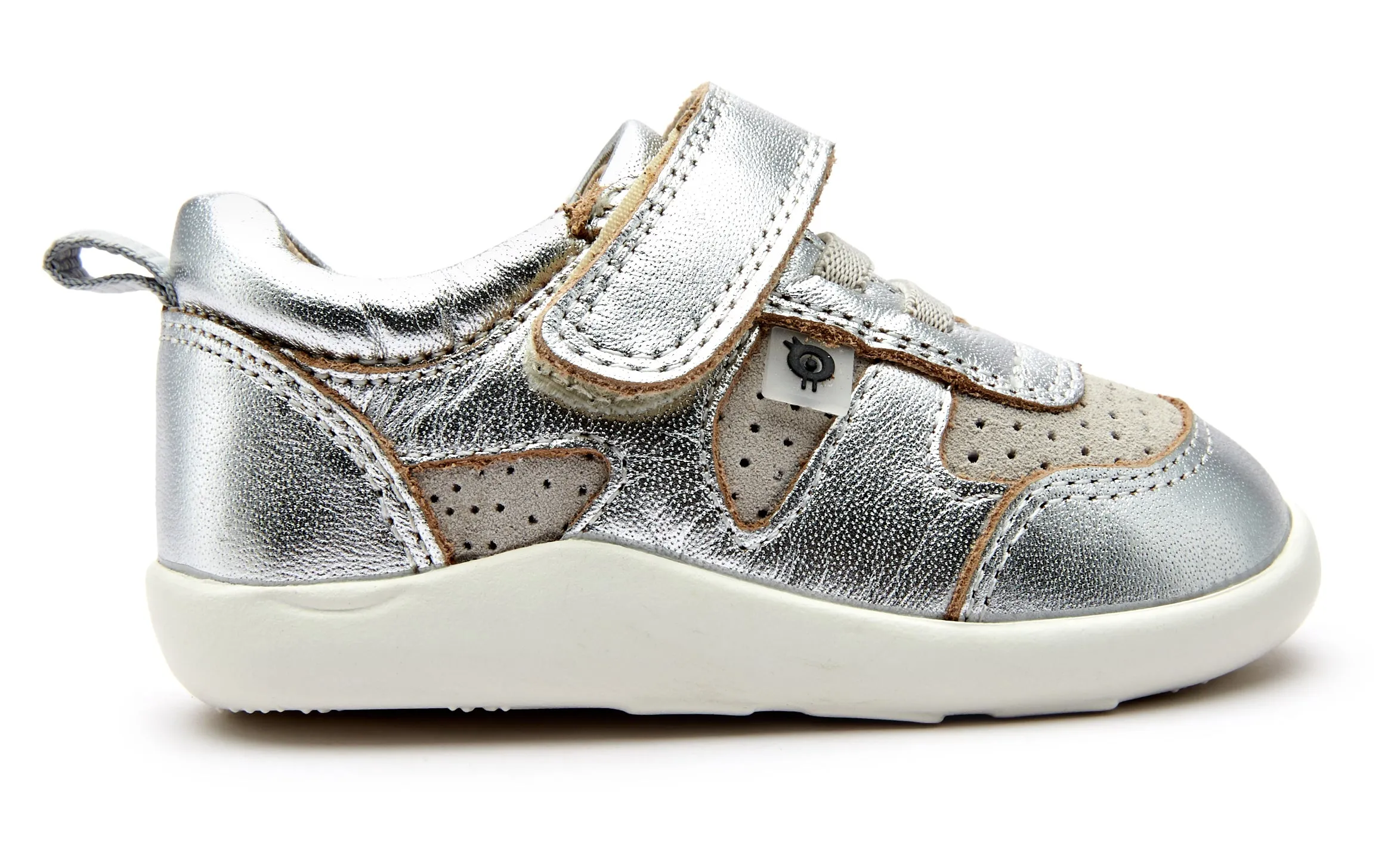 Old Soles Girl's and Boy's Shizzy Shoes, Silver/Grey Suede