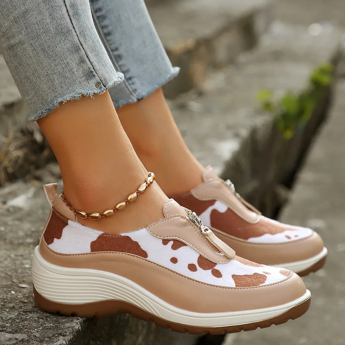 Opal - Trendy High-Top Sneakers for Women