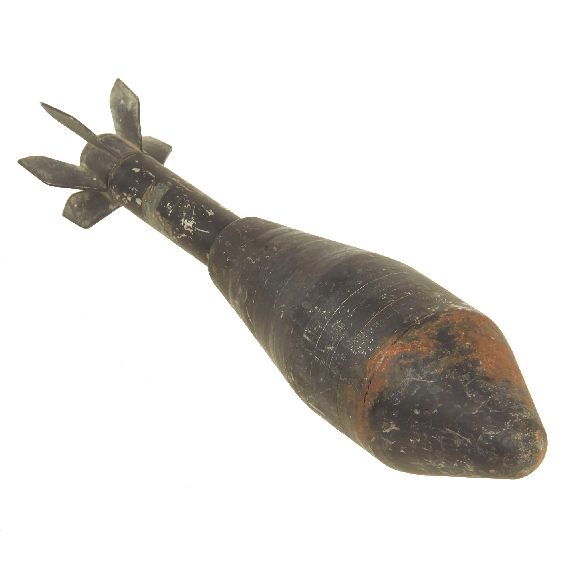 Original U.S. Korean/Vietnam War Inert M29 Practice Energa AT Rifle Grenade Trainer and Vietnam War Inert Practice M31 HEAT Anti-Armor Rifle Grenade Trainer - 2 Items