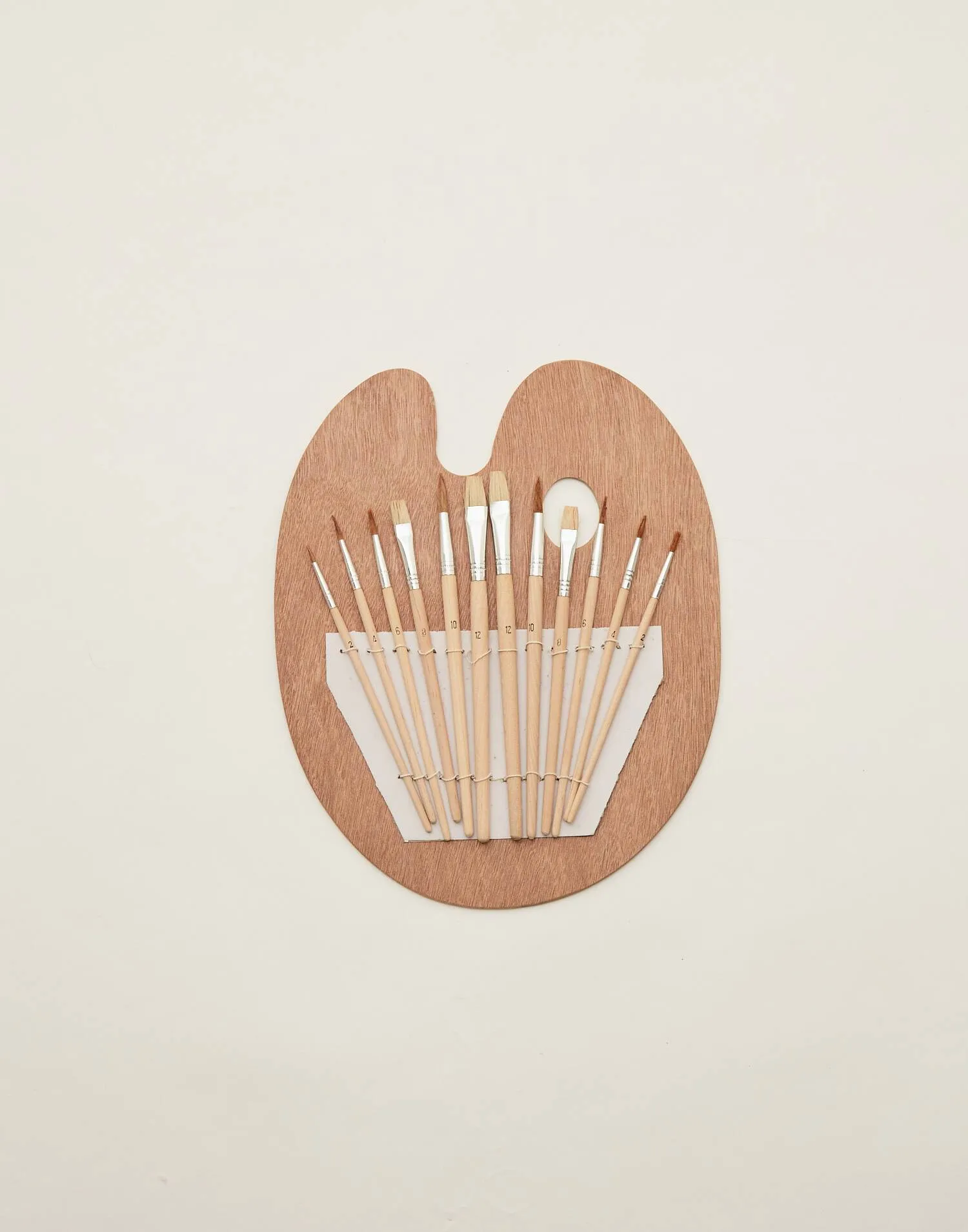 Paleta con 12 pinceles