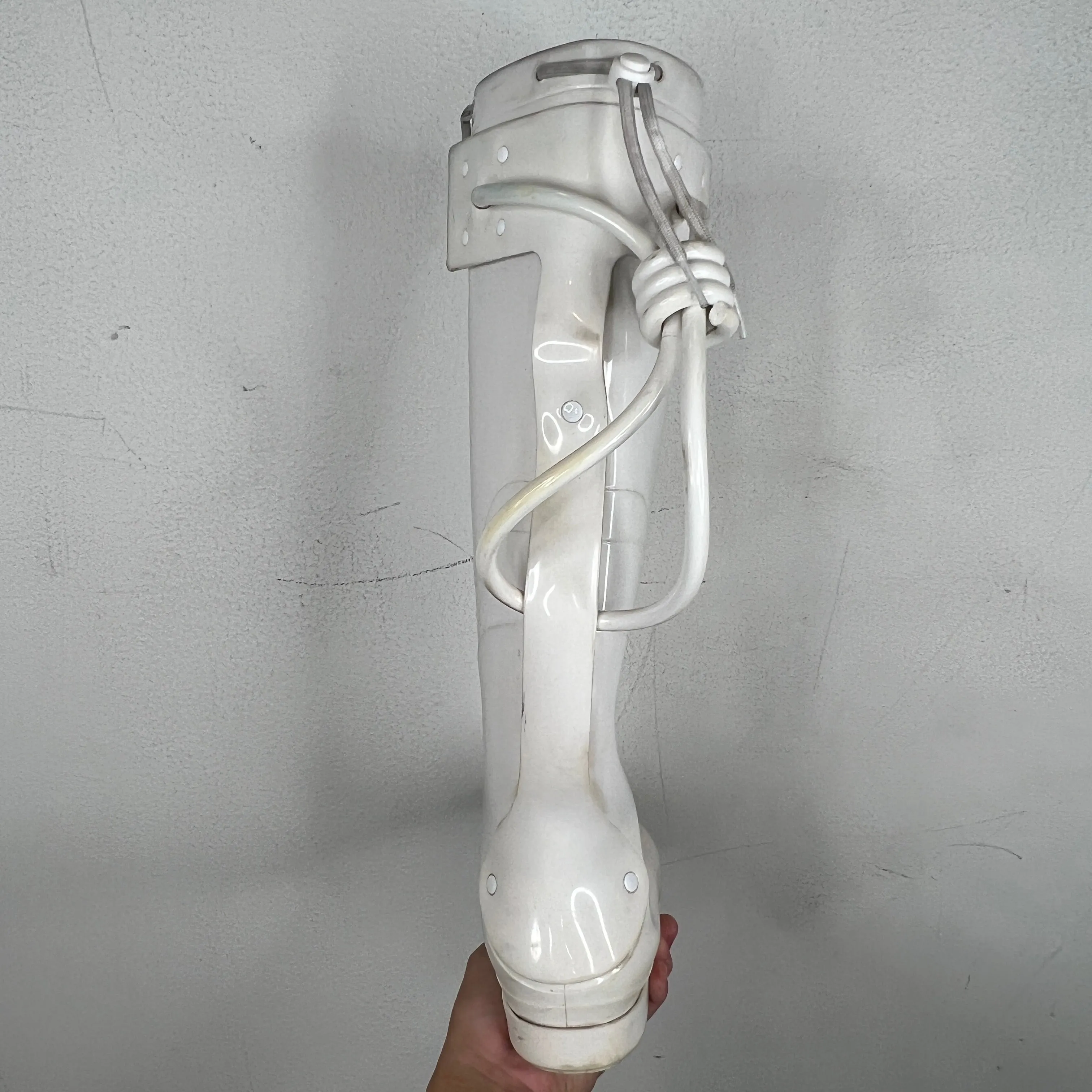 Raf Simons White Future Wellington Boots