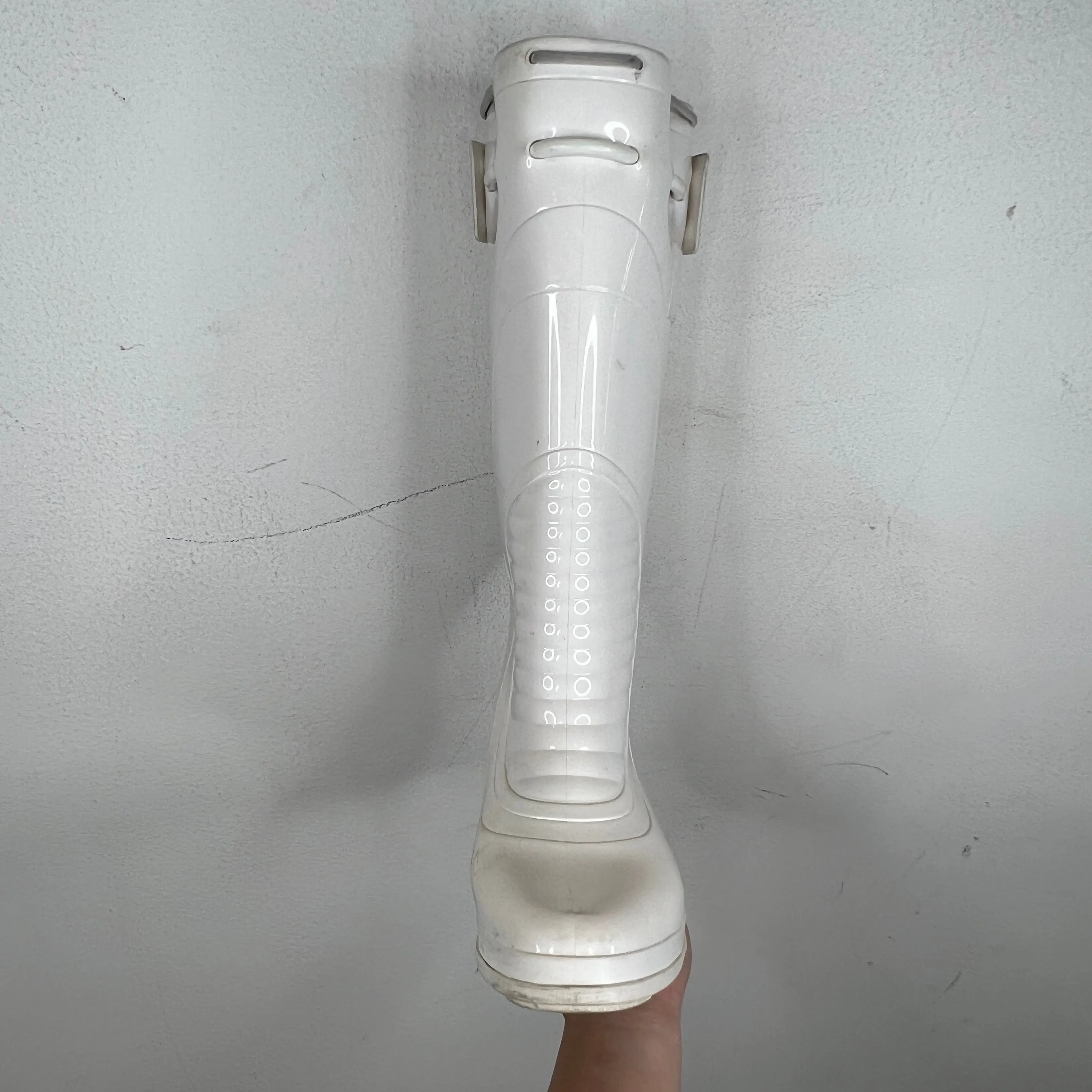 Raf Simons White Future Wellington Boots