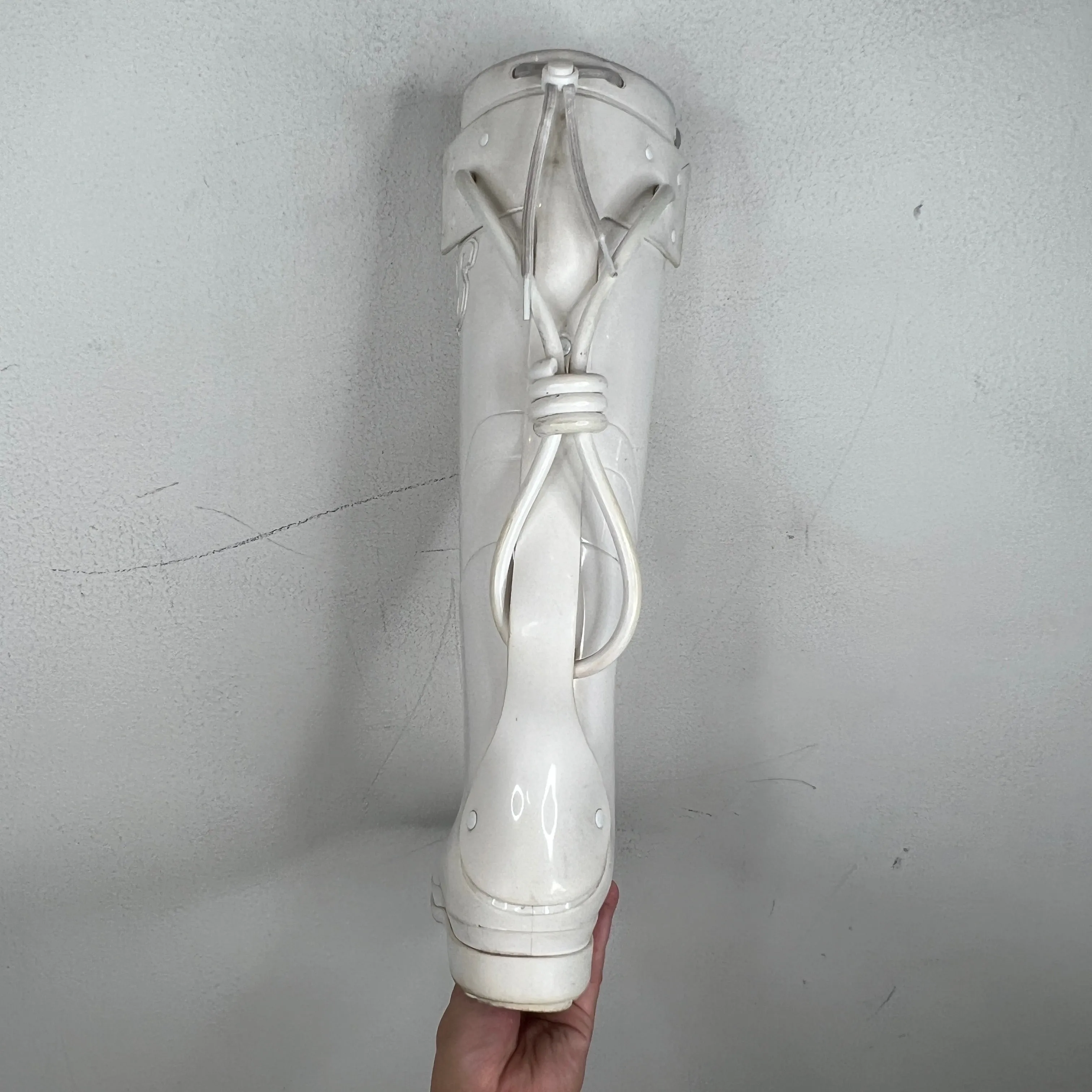 Raf Simons White Future Wellington Boots