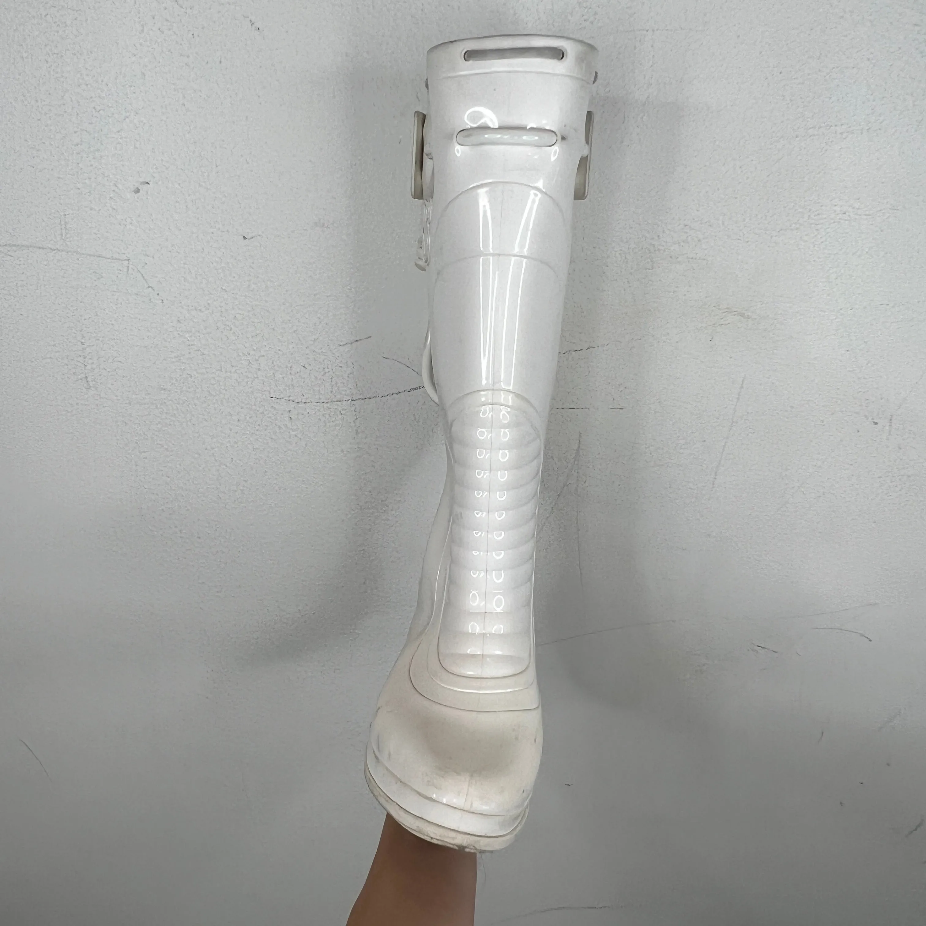 Raf Simons White Future Wellington Boots