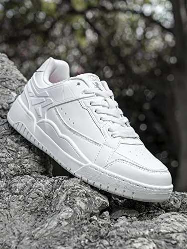 Red Tape Women's Casual Sneakers Shoes | Soft Cushioned Insole, Slip-Resistance, Dynamic Feet Support, Arch Support & Shock Absorption, Model RLL0075, White, UK6/US8