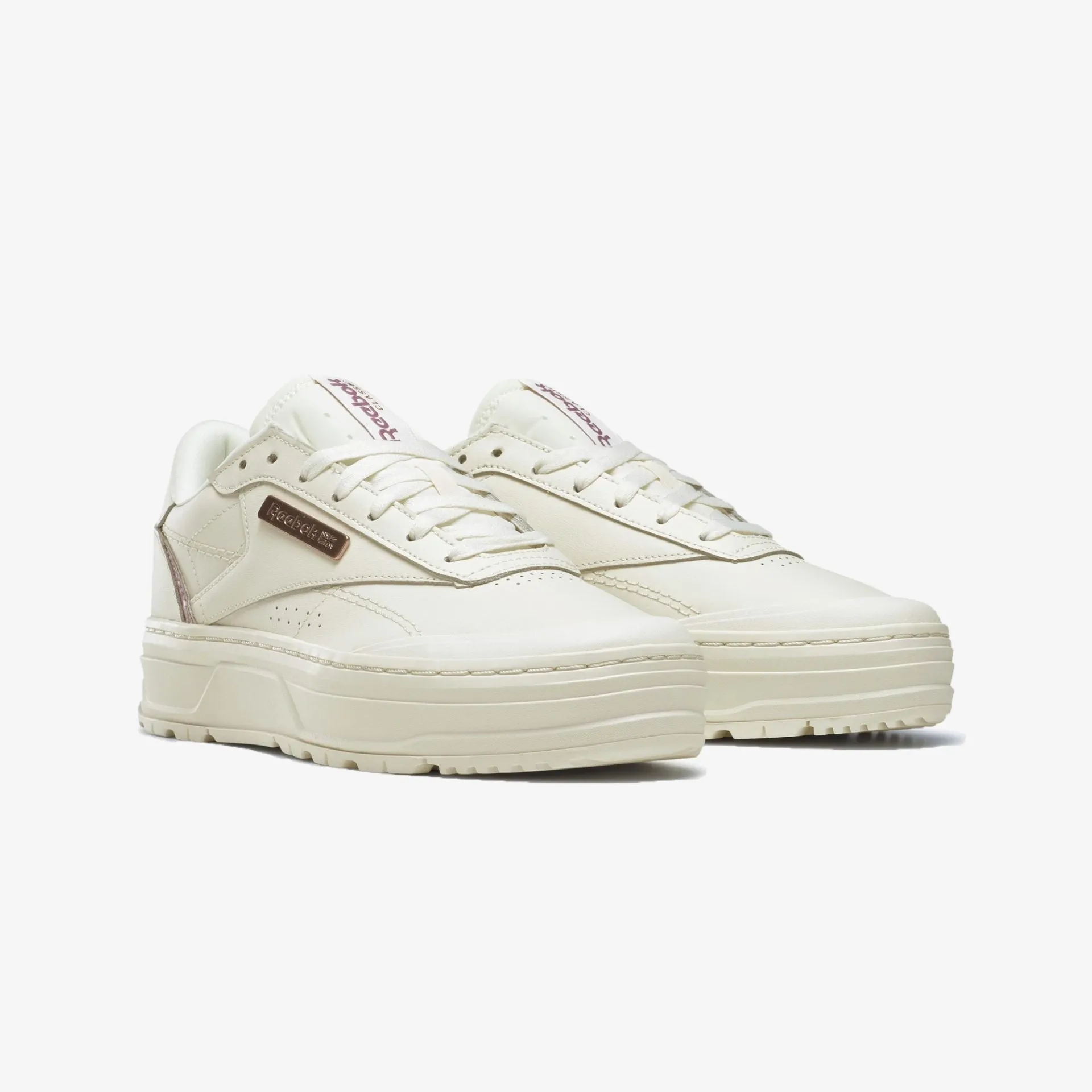 Reebok | WMN'S CLUB C DOUBLE GEO  { CHALK WHITE