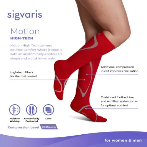 Sigvaris 412C High Tech, 20-30 mmHg, Knee High, Closed Toe
