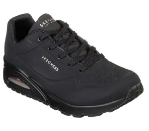 Skechers 'Uno Stand On Air' - Black Black Sole