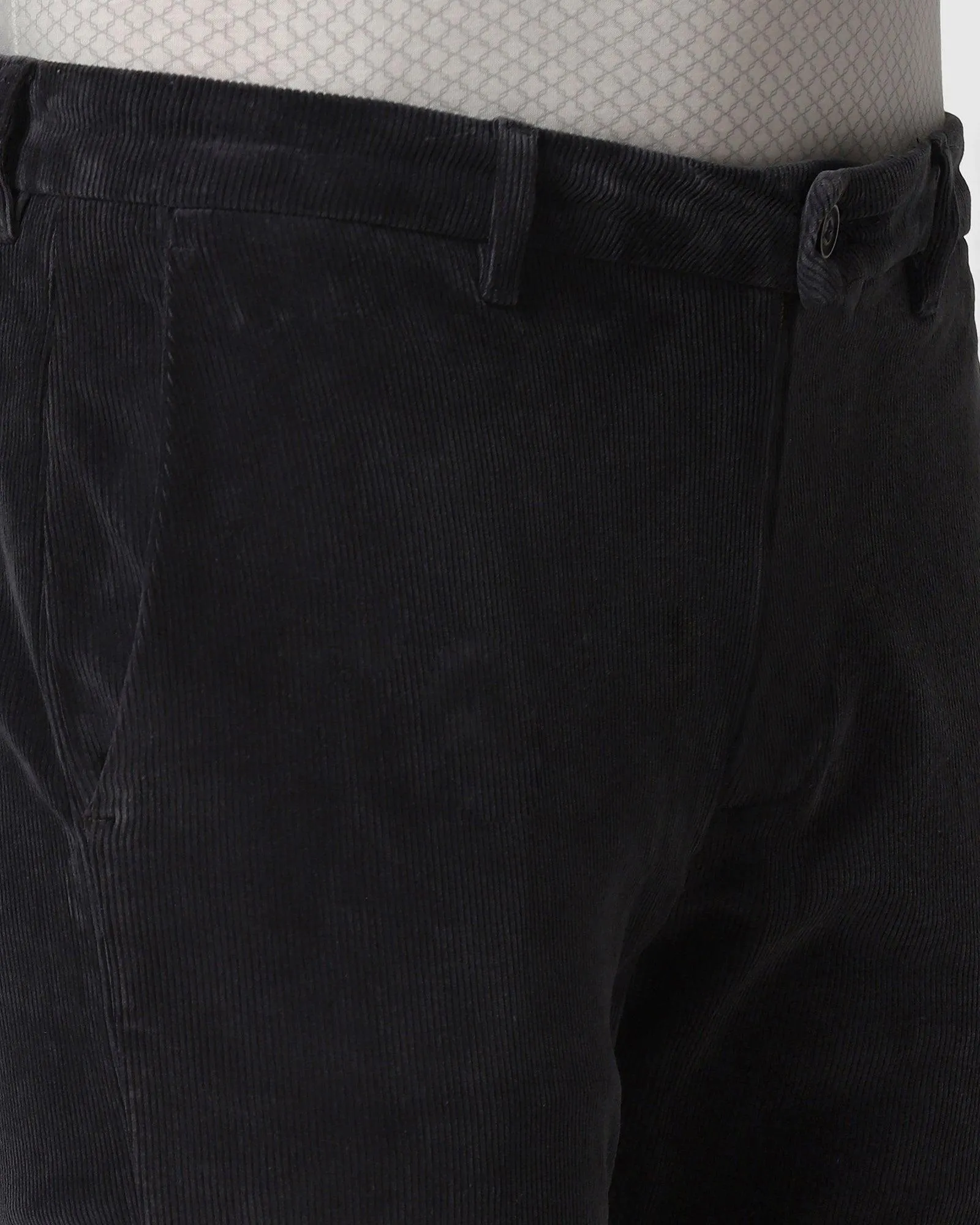 Slim Comfort B-95 Casual Charcoal Textured Khakis - Mag
