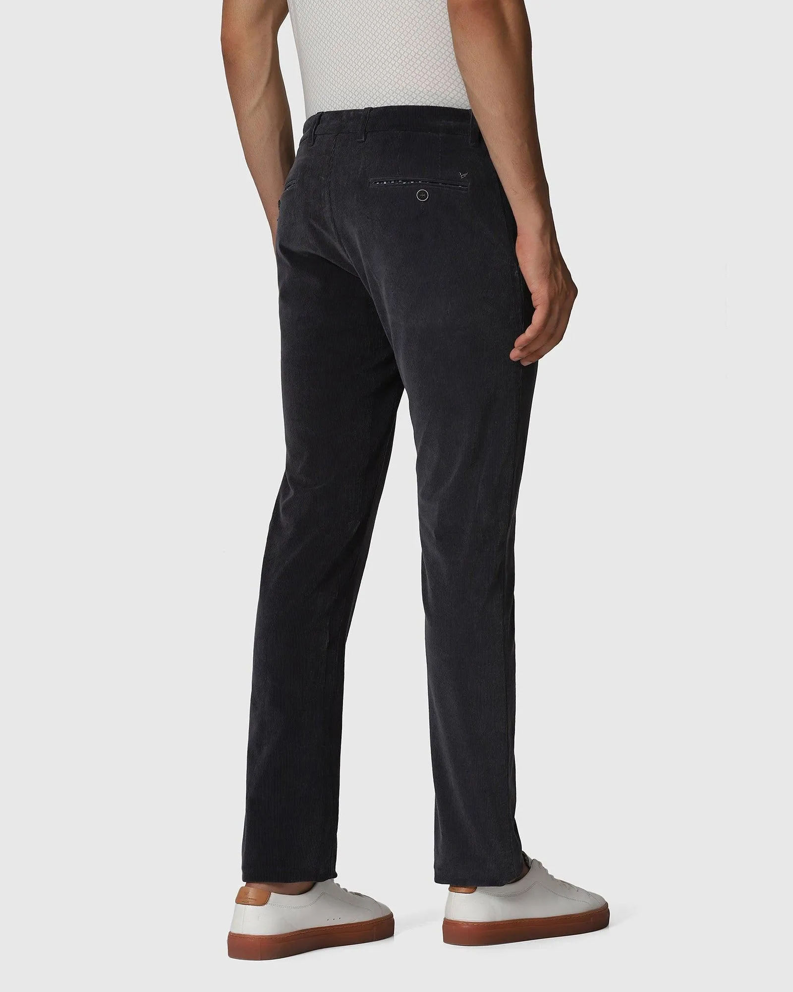 Slim Comfort B-95 Casual Charcoal Textured Khakis - Mag