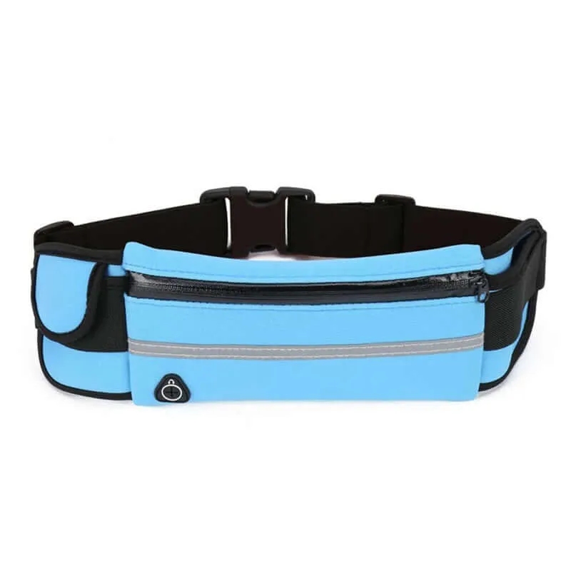 StashBandz Unisex Running Belt, Travel Money Belt, Fanny Pack, Waist Pack for Women and Men, 4 Big Security Pockets and Zipper, Fits All Size Phone, Passport, and More, Extra Wide Spandex Sports Bags