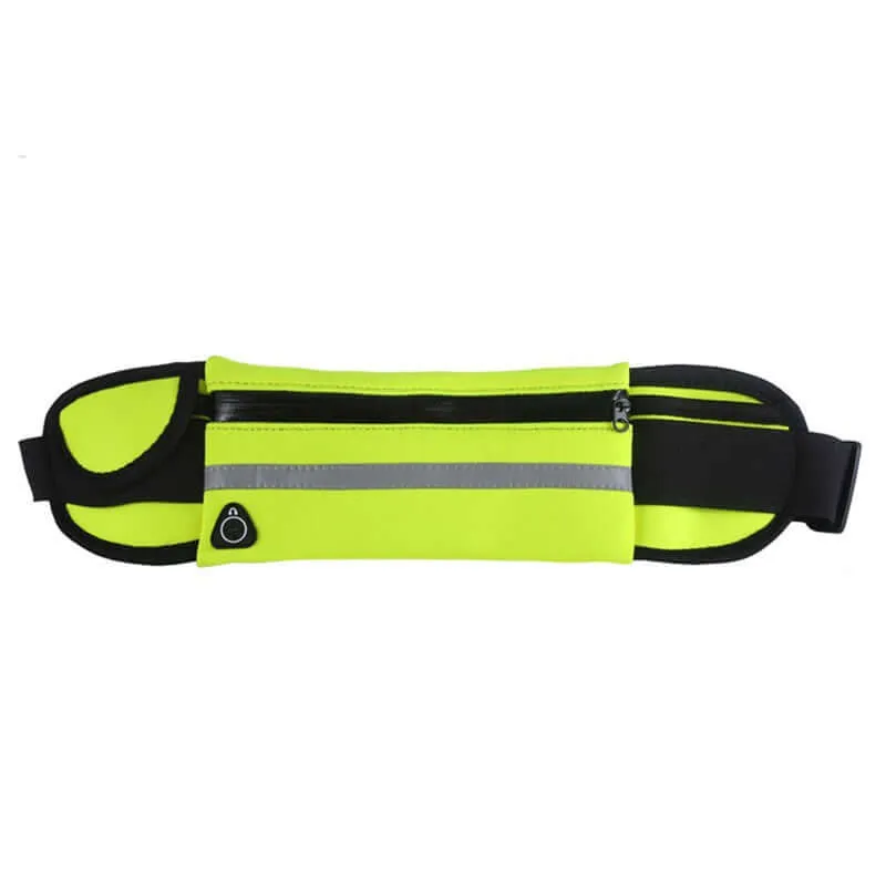 StashBandz Unisex Running Belt, Travel Money Belt, Fanny Pack, Waist Pack for Women and Men, 4 Big Security Pockets and Zipper, Fits All Size Phone, Passport, and More, Extra Wide Spandex Sports Bags