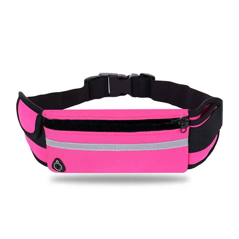 StashBandz Unisex Running Belt, Travel Money Belt, Fanny Pack, Waist Pack for Women and Men, 4 Big Security Pockets and Zipper, Fits All Size Phone, Passport, and More, Extra Wide Spandex Sports Bags