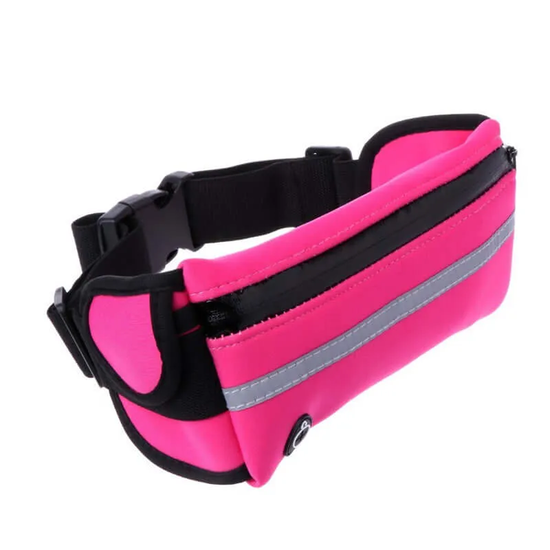 StashBandz Unisex Running Belt, Travel Money Belt, Fanny Pack, Waist Pack for Women and Men, 4 Big Security Pockets and Zipper, Fits All Size Phone, Passport, and More, Extra Wide Spandex Sports Bags