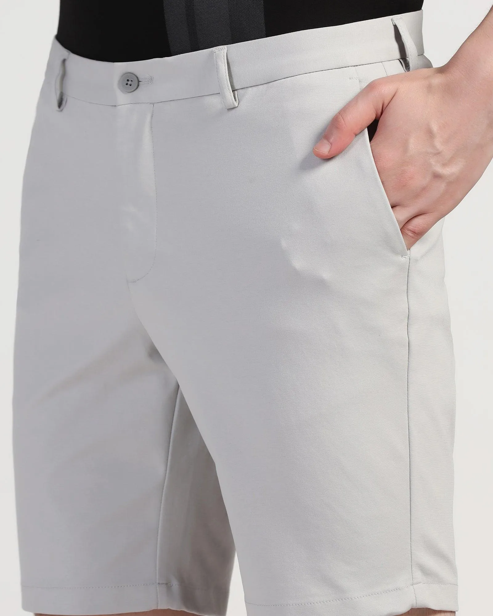 TechPro Casual Grey Solid Shorts - Serry