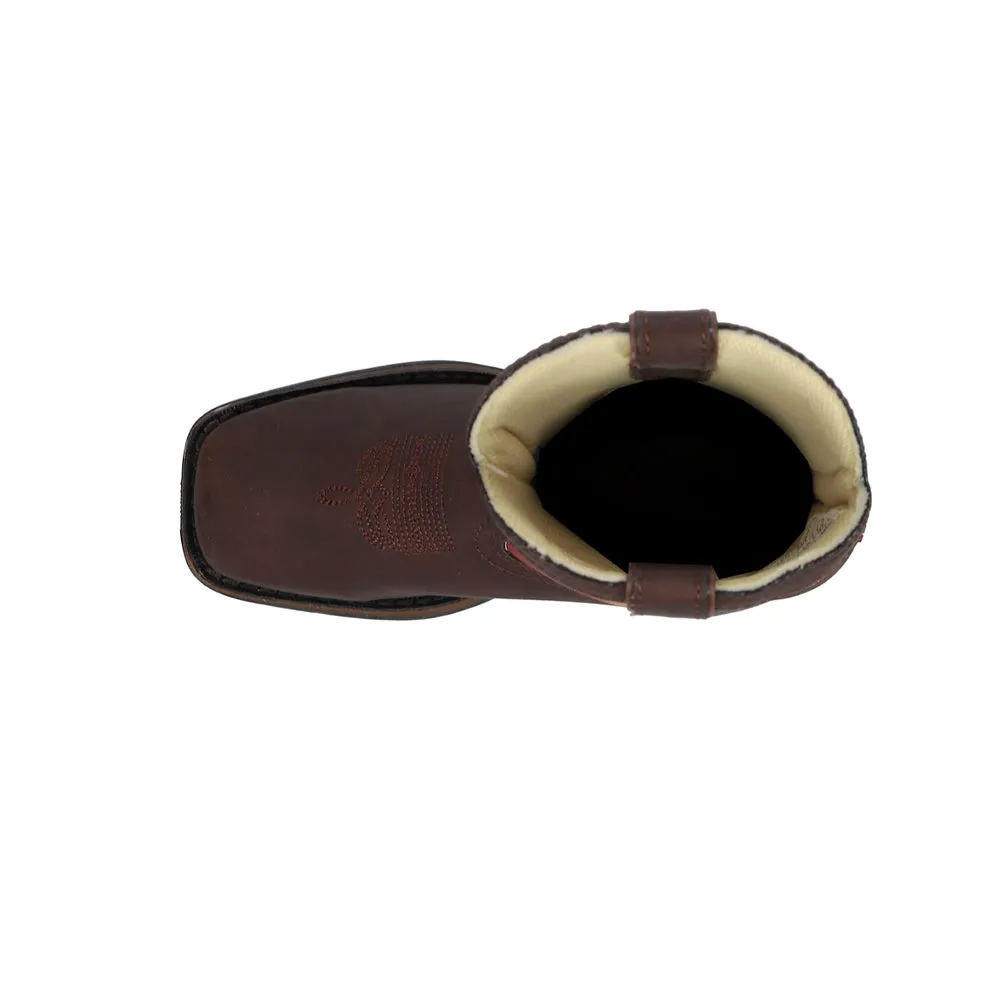 Texas Flag Wellington Square Toe Boots (Toddler-Little Kid)