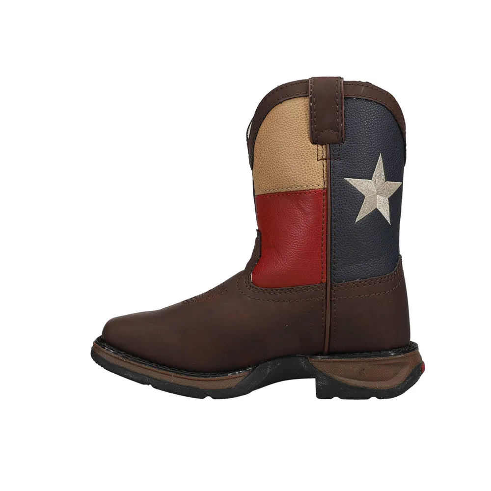 Texas Flag Wellington Square Toe Boots (Toddler-Little Kid)
