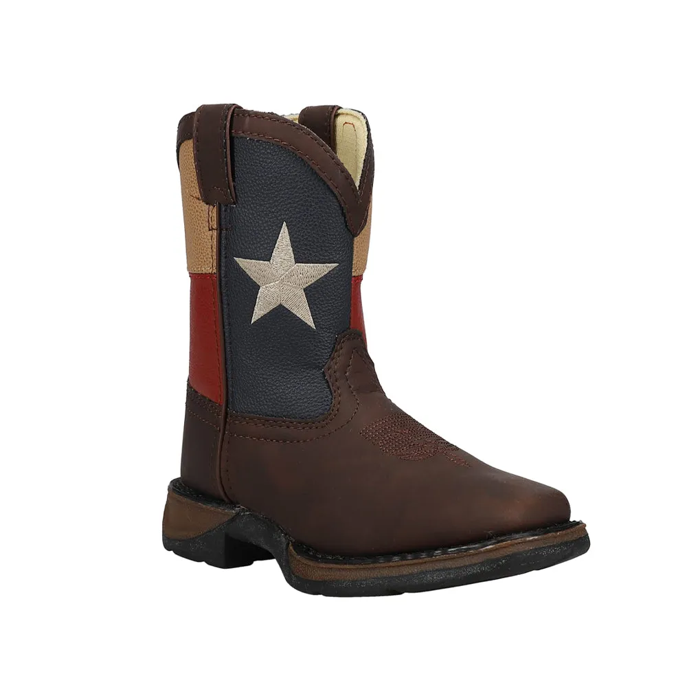 Texas Flag Wellington Square Toe Boots (Toddler-Little Kid)