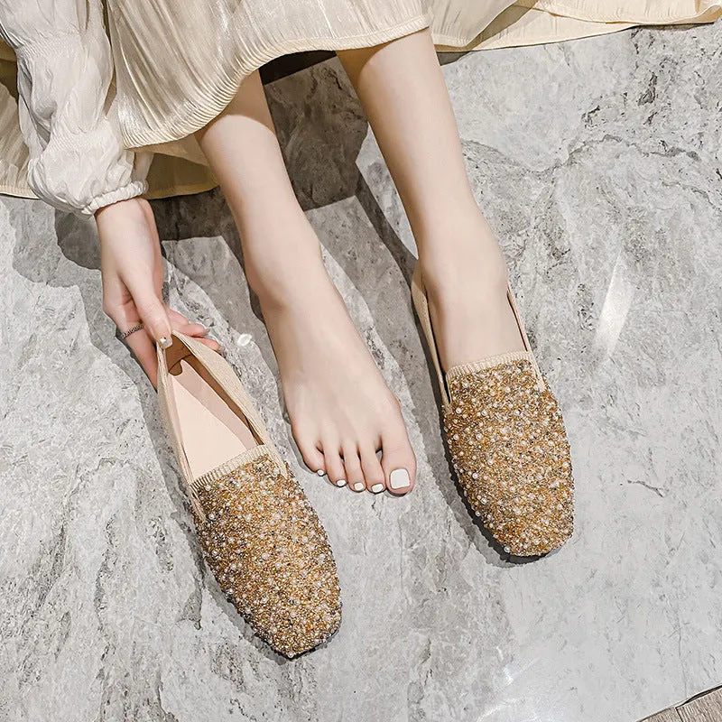 vanccy Shallow Breathable Fly-knit Soft-soled Shoes