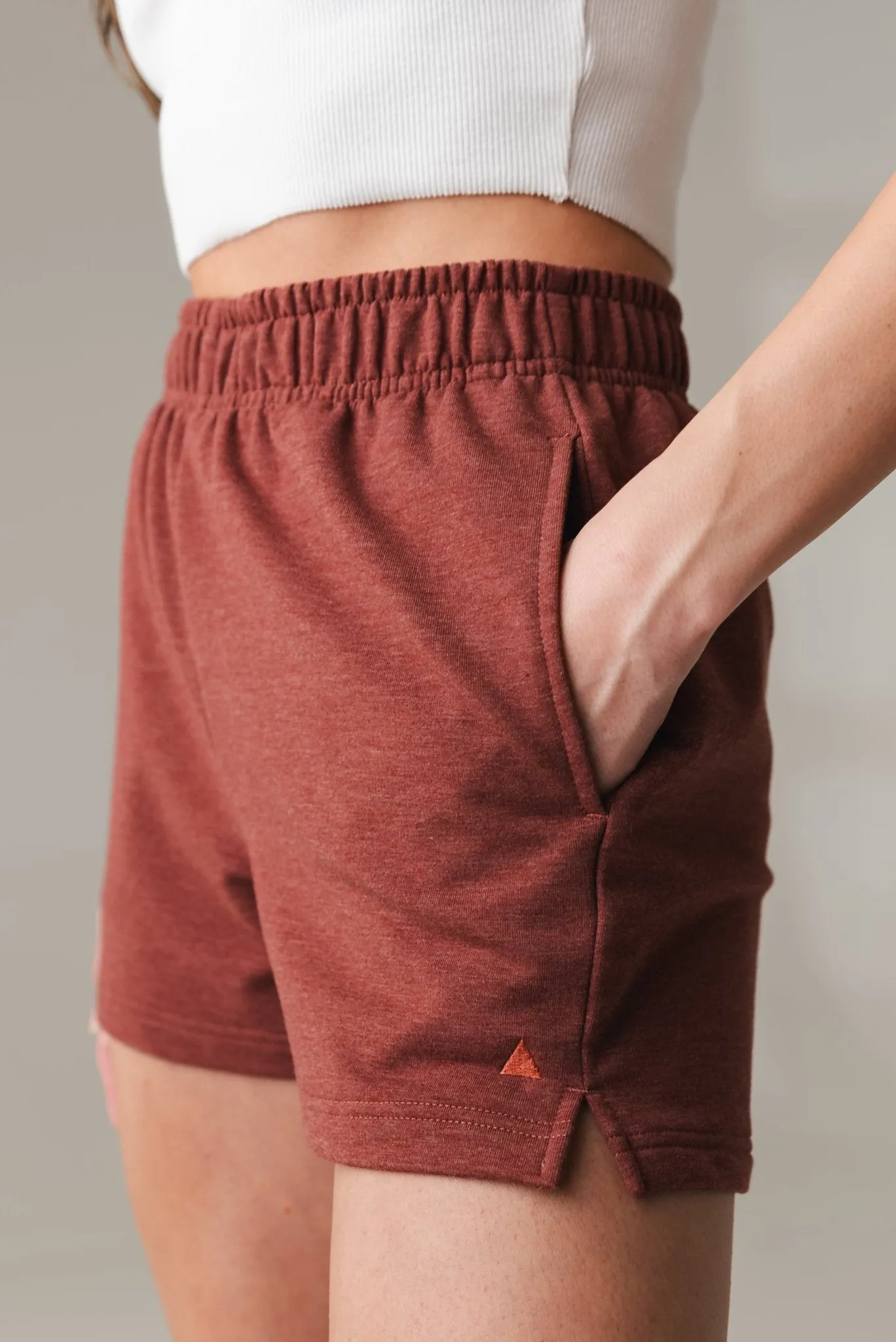 Vitality Studio Boxer Short - Rosewood Marl