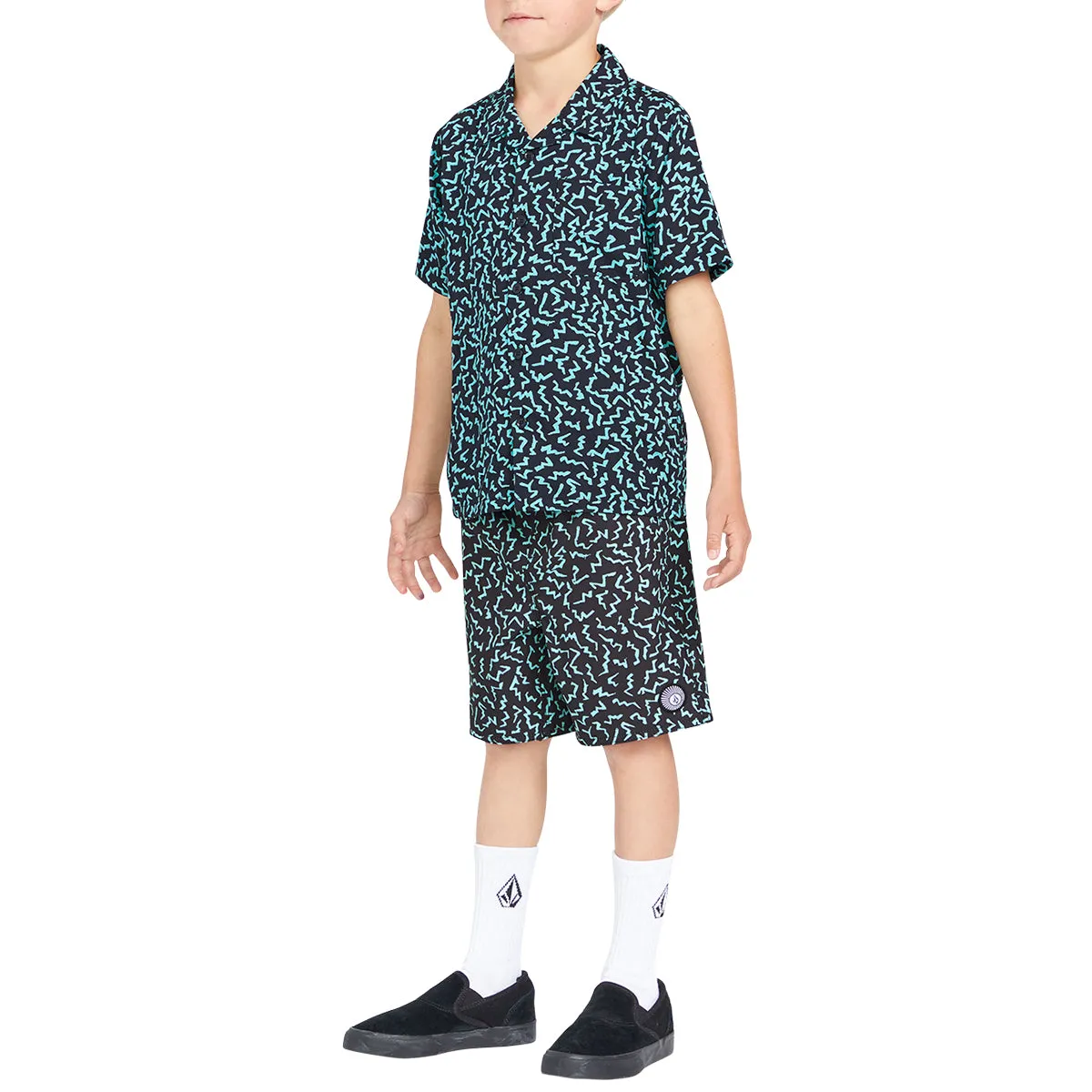 Volcom Youth Little Boys Asphalt Beach 12" Boardshorts