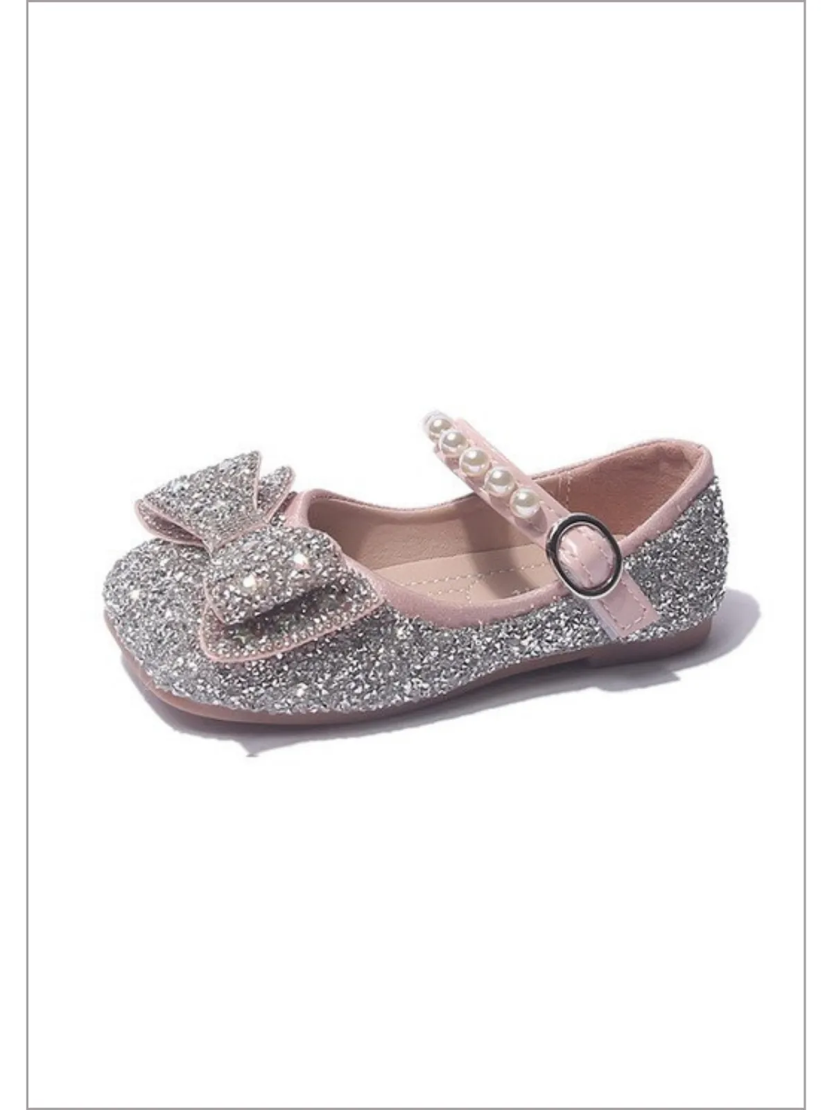 Watch Me Sparkle Bow Mary Jane Shoes by Liv and Mia