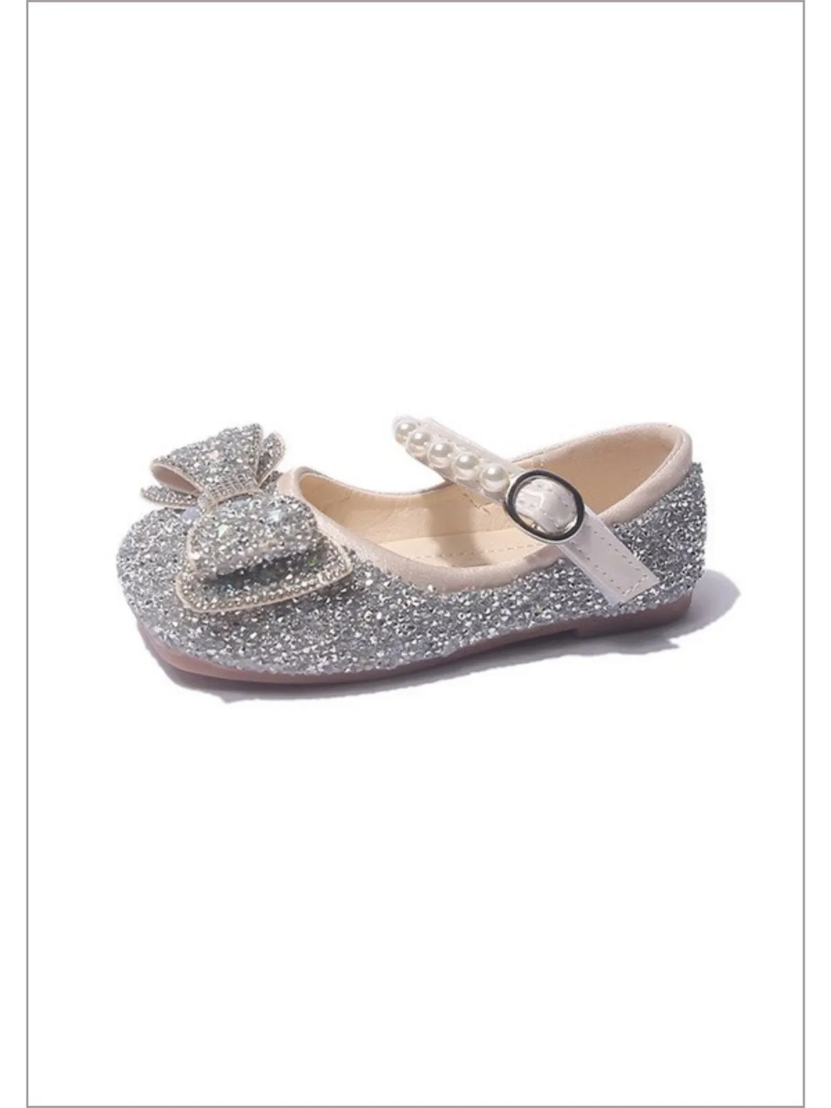Watch Me Sparkle Bow Mary Jane Shoes by Liv and Mia