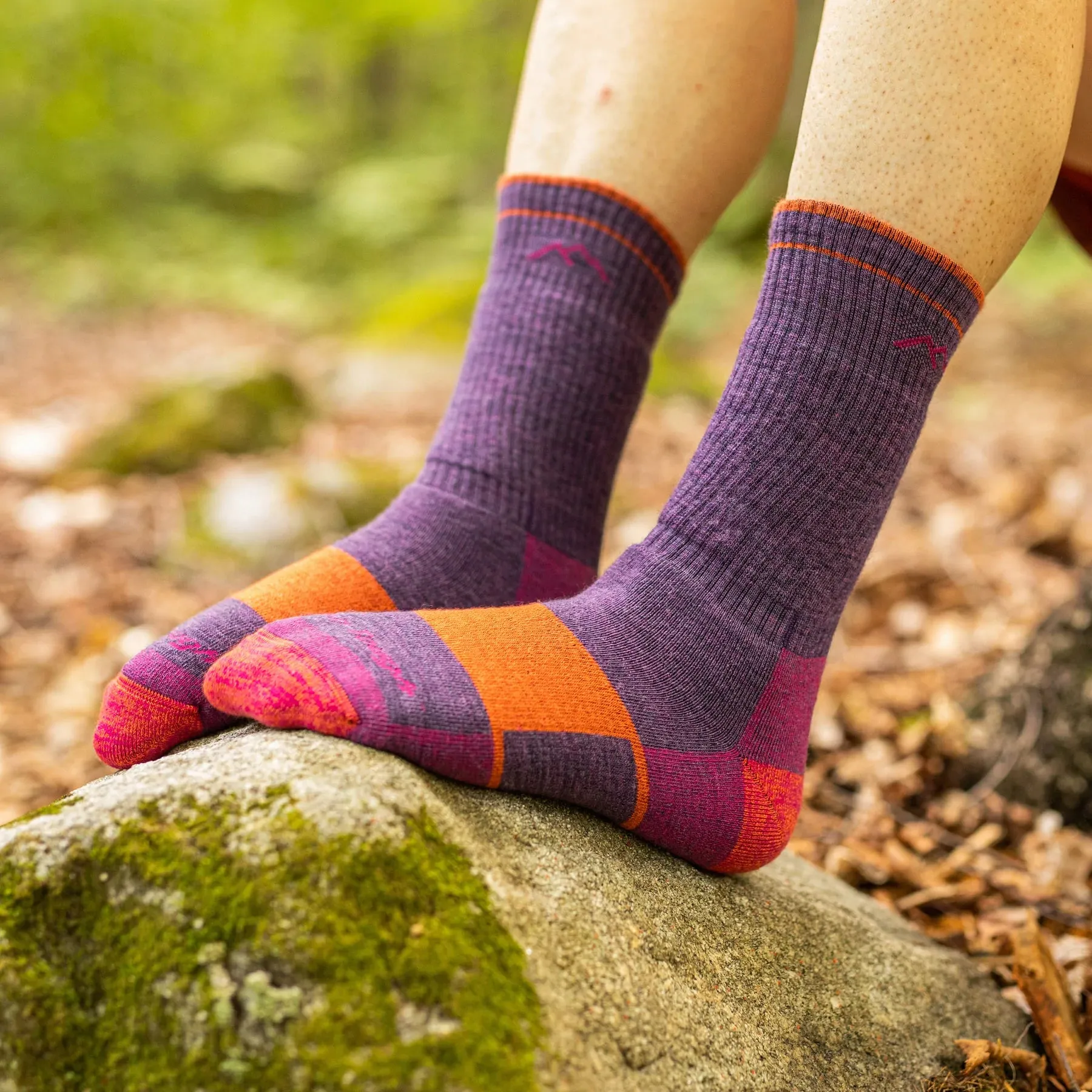 Women's Hiker Boot Midweight Hiking Sock - Plum Heather